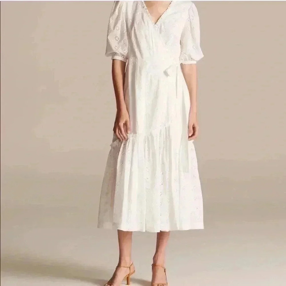 Rebecca Taylor White Midi Dress - Picture 1 of 4